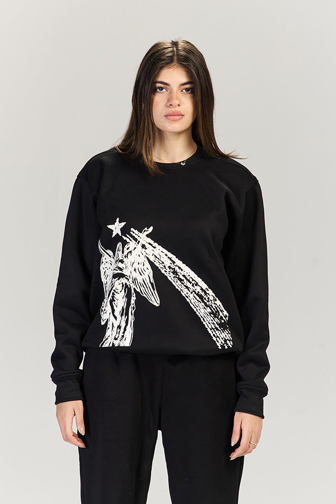 Angel boxy crewneck