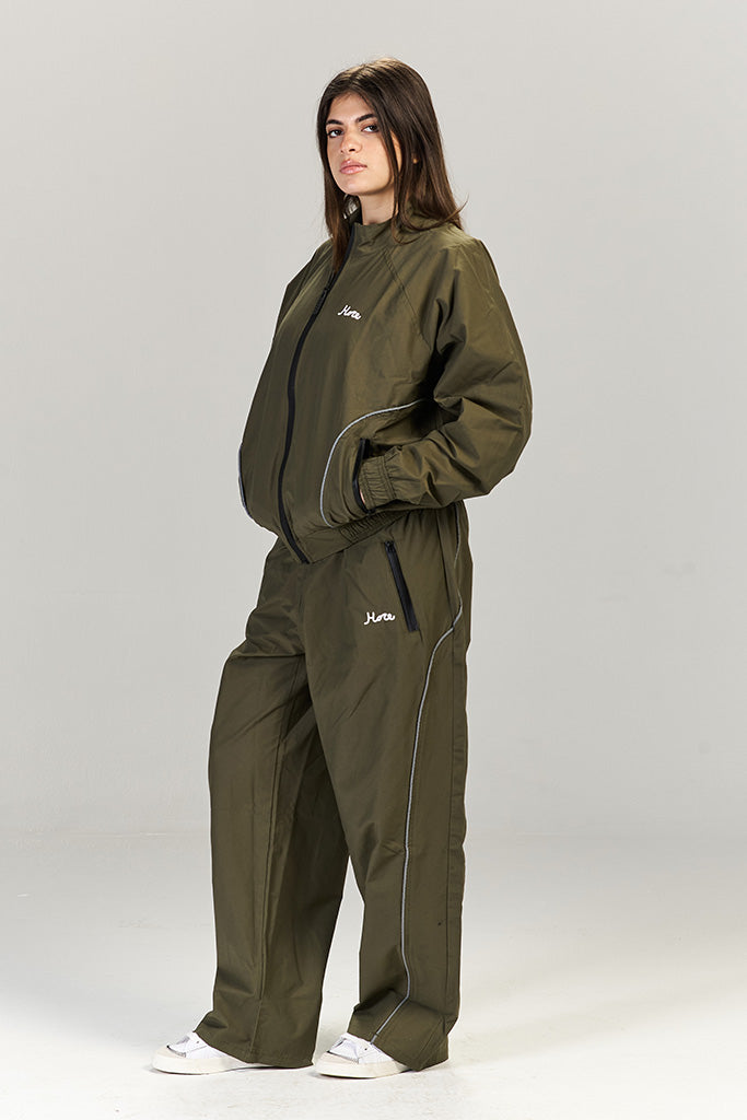 Olive tracksuit pants