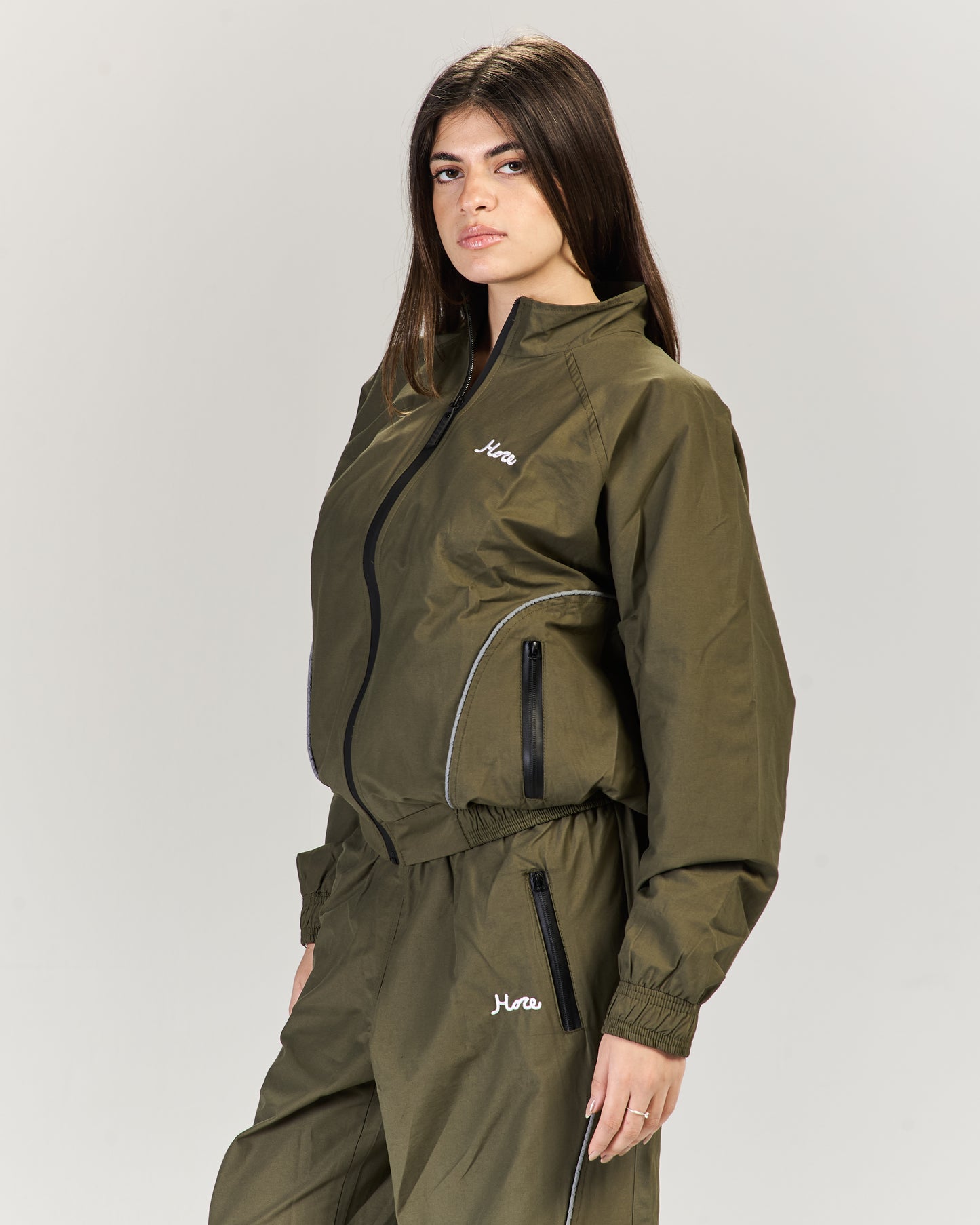 Olive tracksuit jacket