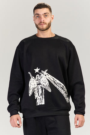Angel boxy crewneck